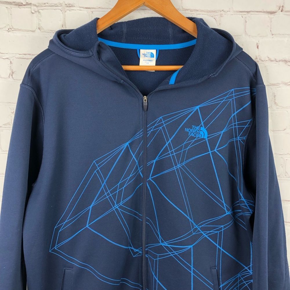 The North Face Blue Zip Up Jacket Men's Sz Large